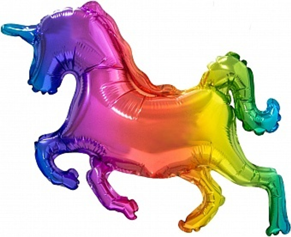 К Мини-фигура Сверкающий единорог Радужный (16''/41 см)