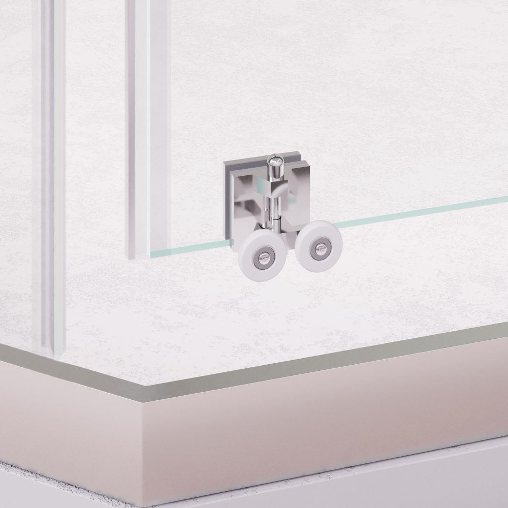 Душевой уголок стекло 6 мм, пятиугольный, форма трапеция, раздвижная дверь, RGW PA-86 (Прозрачное, 900x1000)