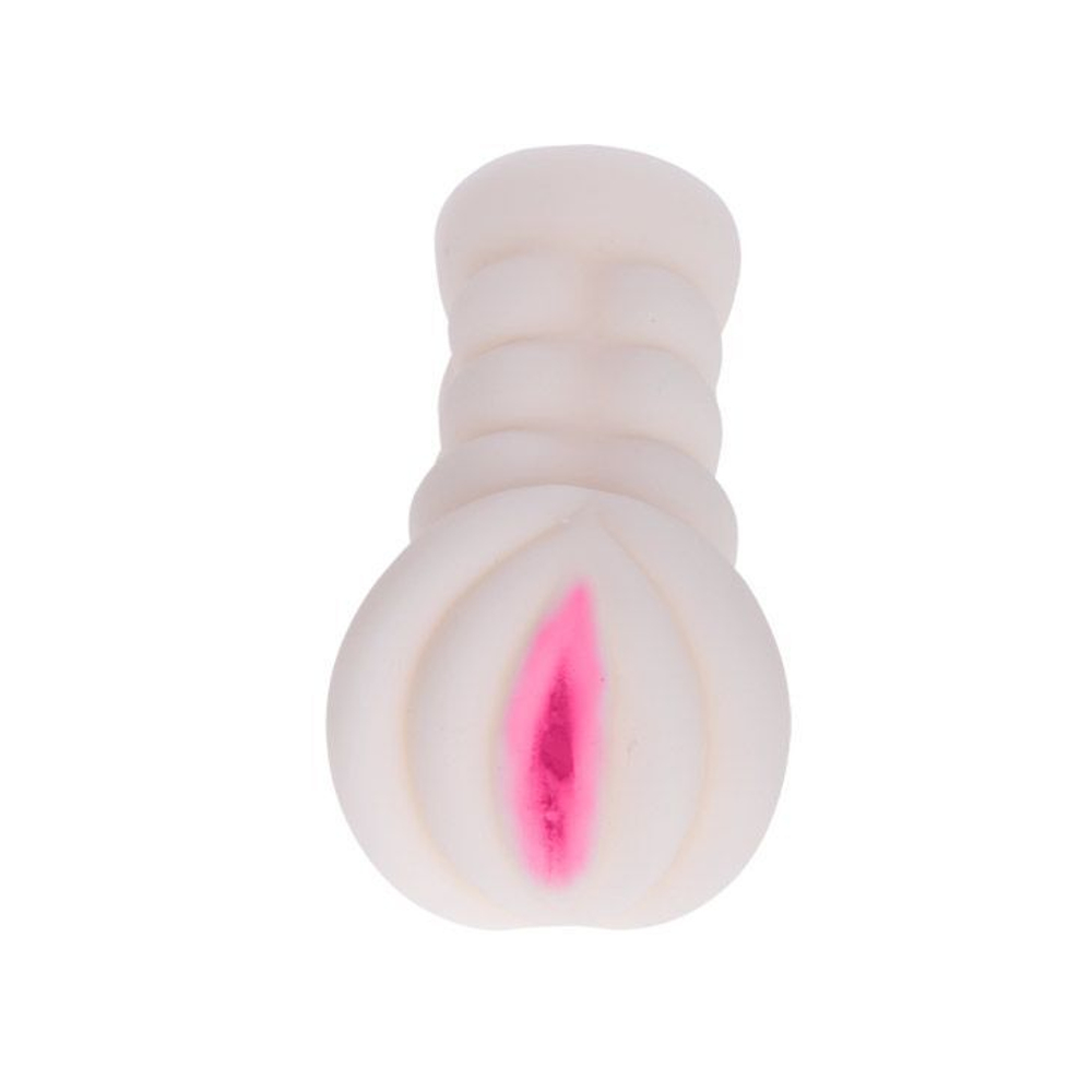 Мастурбатор-вагина с вибрацией и выносным пультом управления (Цвет: телесный)