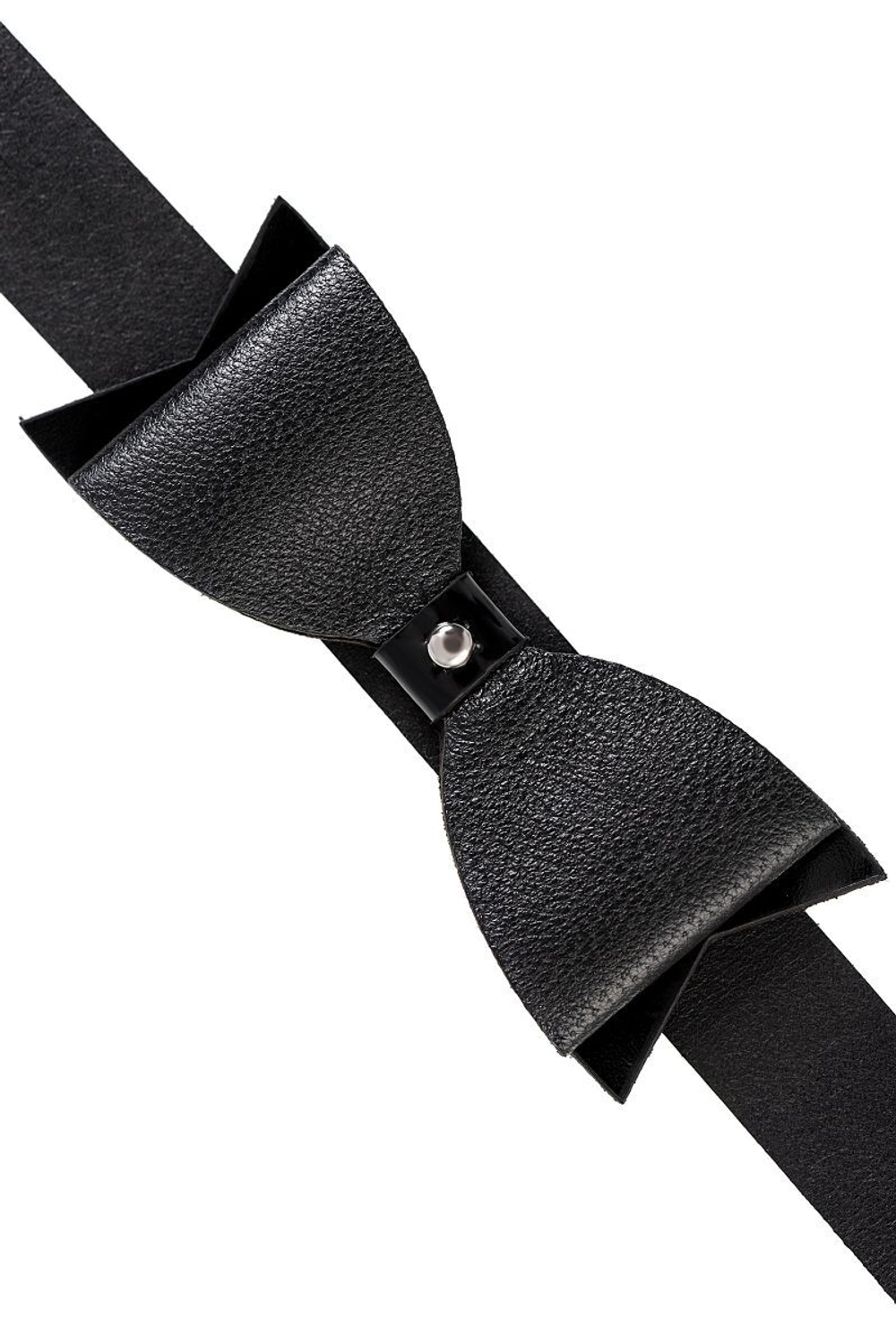 Черный чокер с бабочкой (Цвет: черный)