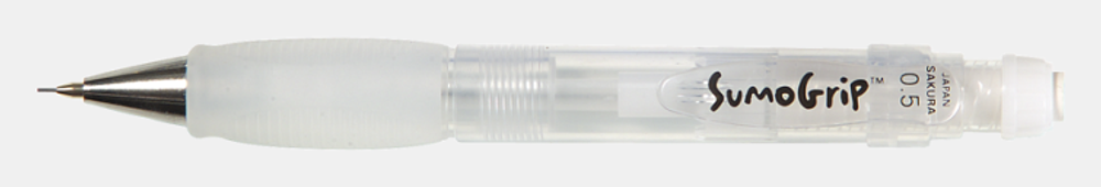 Механический карандаш SAKURA Sumo Grip (белый корпус) стержень 0.5мм НВ