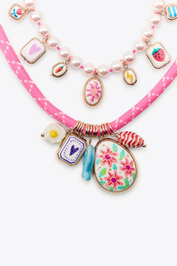 ZARA НАБОР ИЗ 2 КОЛЬЕ С ЖЕМЧУГОМ, ЗОЛОТИСТЫЙ