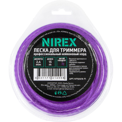 Леска NIREX TWISTED 2.4*15 м (витой квадрат)   NTS2415-71