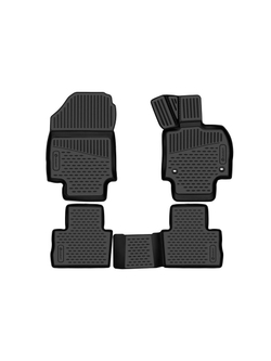 Коврики в салон для TOYOTA Harrier (IV), 2020-, правый руль, внедорожник, 4шт. (полиуретан) ELEMENT3DAN0439210K