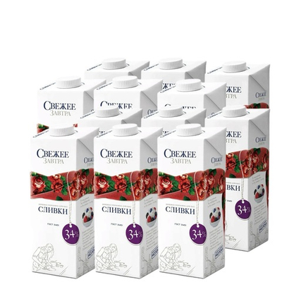 Сливки для взбивания 34% Свежее Завтра 1л*12шт