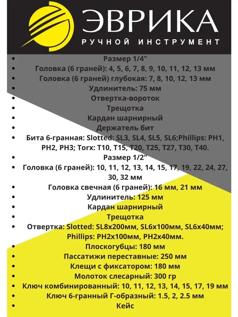Набор инструментов в авто 72 пр.
