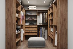 Гардеробная система "Гарди" Г144 Табачный дуб 2200х400х450, ЛДСП, MODERN, г. Ижевск