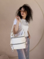 Сумка рюкзак через плечо большая шоппер