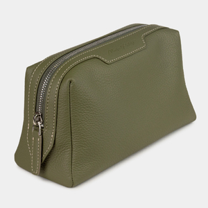 Несессер Trapèze кожи теленка, зеленого цвета