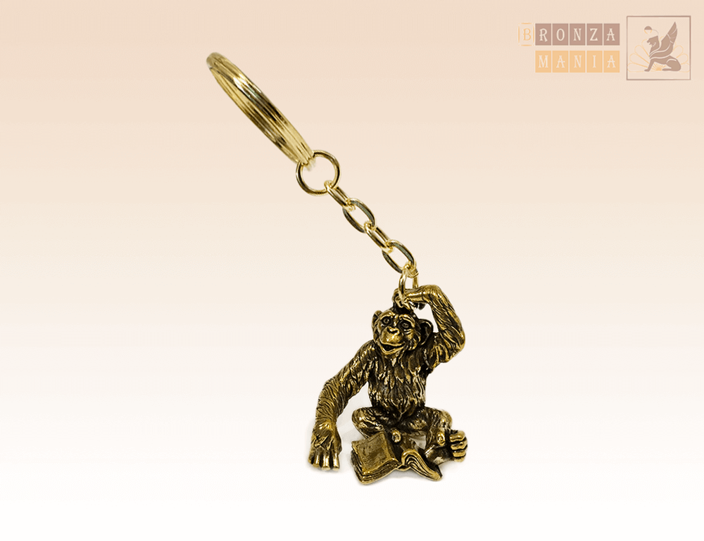 брелок Обезьяна с книгой