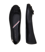 Кожаные балетки essential leather Tommy Hilfiger - черный(FW0FW07768)