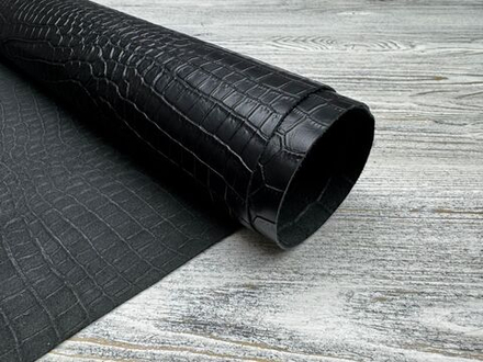 Crocco Matt Nero (0,8-1,0 мм), цв. Черный, натуральная кожа