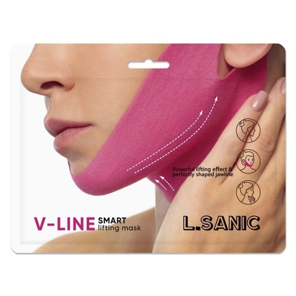 L.Sanic Маска-бандаж для коррекции овала лица - V-line smart lifting mask, 11г