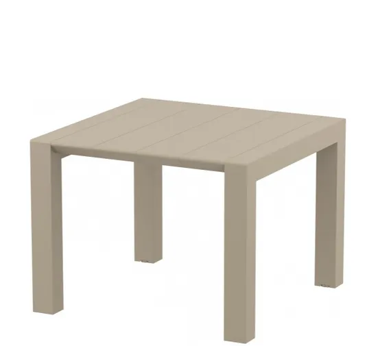 Стол пластиковый раздвижной Vegas, 100-140х100 cм, бежевый