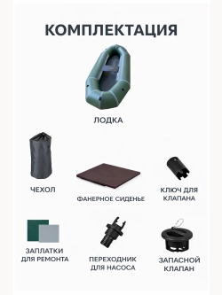 Лодка пвх для рыбалки пакрафт надувной Тунгус 2 Д