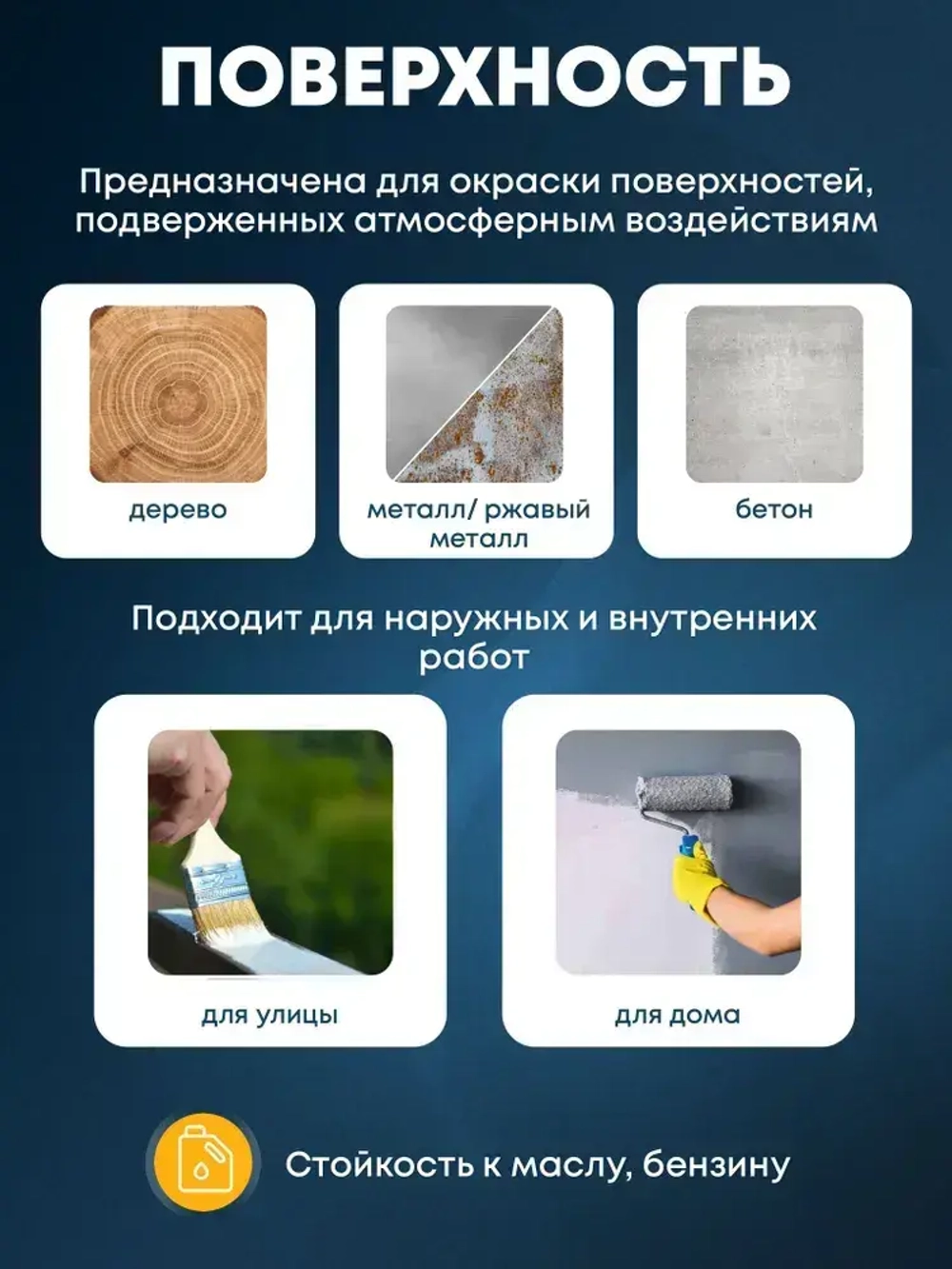 Грунт-эмаль по ржавчине 3 в 1, Краска по металлу, быстросохнущая 0,8 кг AKRIMAX-PREMIUM, матовое покрытие, черная