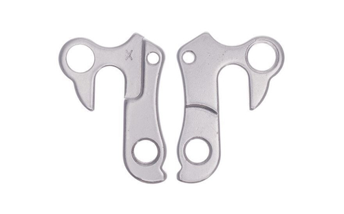 Держатель заднего переключателя (петух), для велосипедов Bianchi, Colnago, Evoke, Giant, Kona, Stels , алюминиевый, серебристый