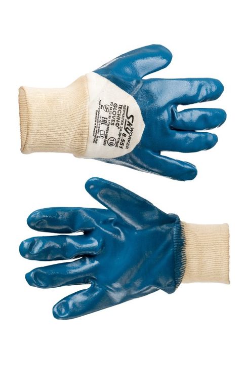 Перчатки SKY WORKER 8.551 (Скай Воркер) защитные с частичным нитрильным покрытием