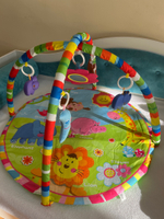 Развивающий коврик "Летняя полянка", игрушки, зеркало
