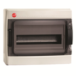 Щиток настен.с двер.12мод.,IP65,сер.,с клем. блок.1х87512 и замком