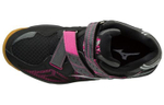 Mizuno Wave Artemis 4 Mid Slip Resistant Abrasion Resistant Mid top Volleyball Shoes Women"s Black Silver Pink