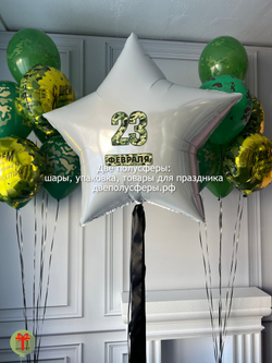 Два фонтана и звезда 23 февраля