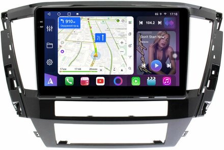 Магнитола Mitsubishi Pajero Sport 3 2020-2024, Montero Sport (прямоугольный климат) - FarCar 3118M монитор 10.36" QLED на Android 14, TS18, CarPlay, 4G SIM-слот