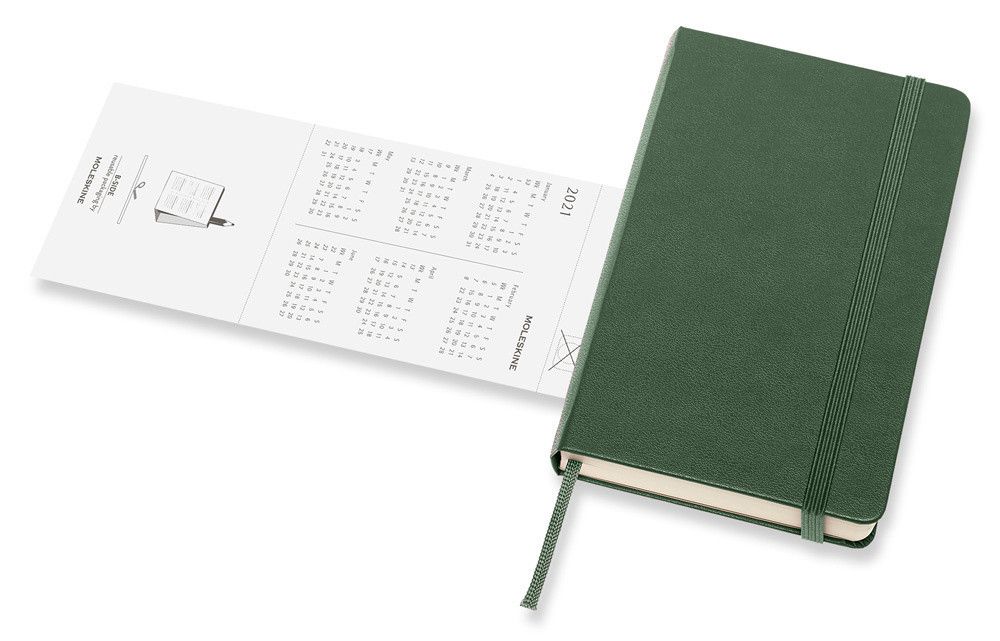 Ежедневник Moleskine Classic Pocket зеленый (DHK1512DC2)