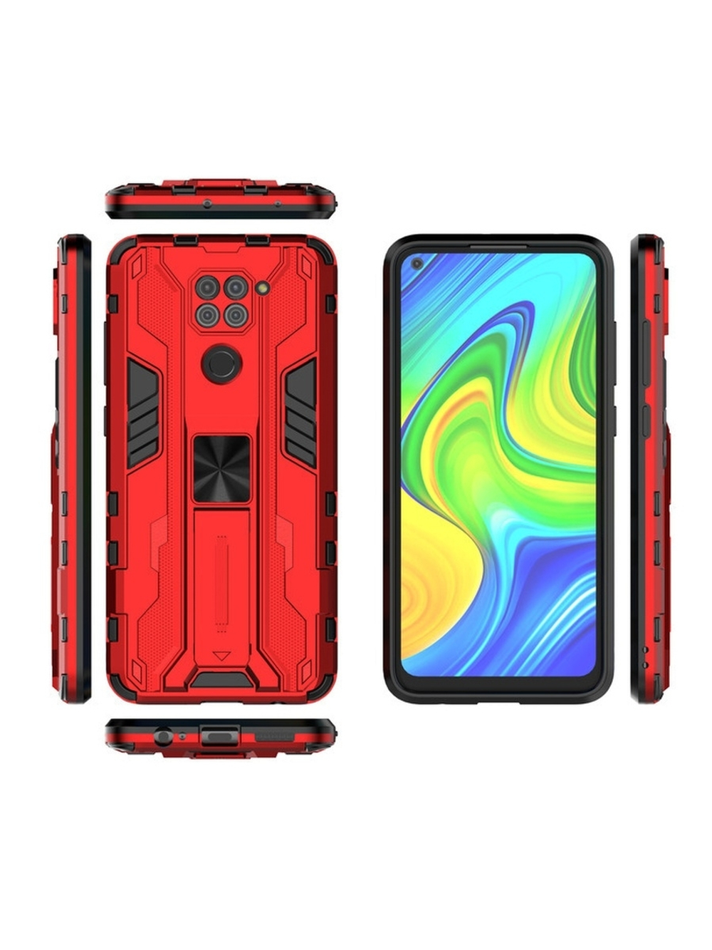 Противоударный чехол с подставкой Transformer для Xiaomi Redmi Note 9