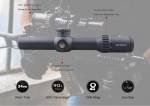 Оптический прицел Vector Optics Continental 1-6x28 Tactical FFP, сетка BDC & Wind, 34 мм, тактические барабаны, Zero Stop, азотозаполненный, с подсветкой (SCFF-31P)