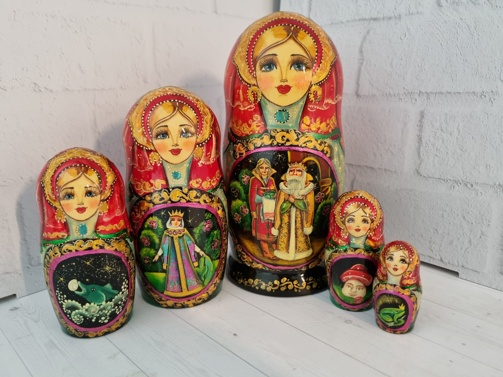 Матрешка 5 мест, "Царевна лягушка"