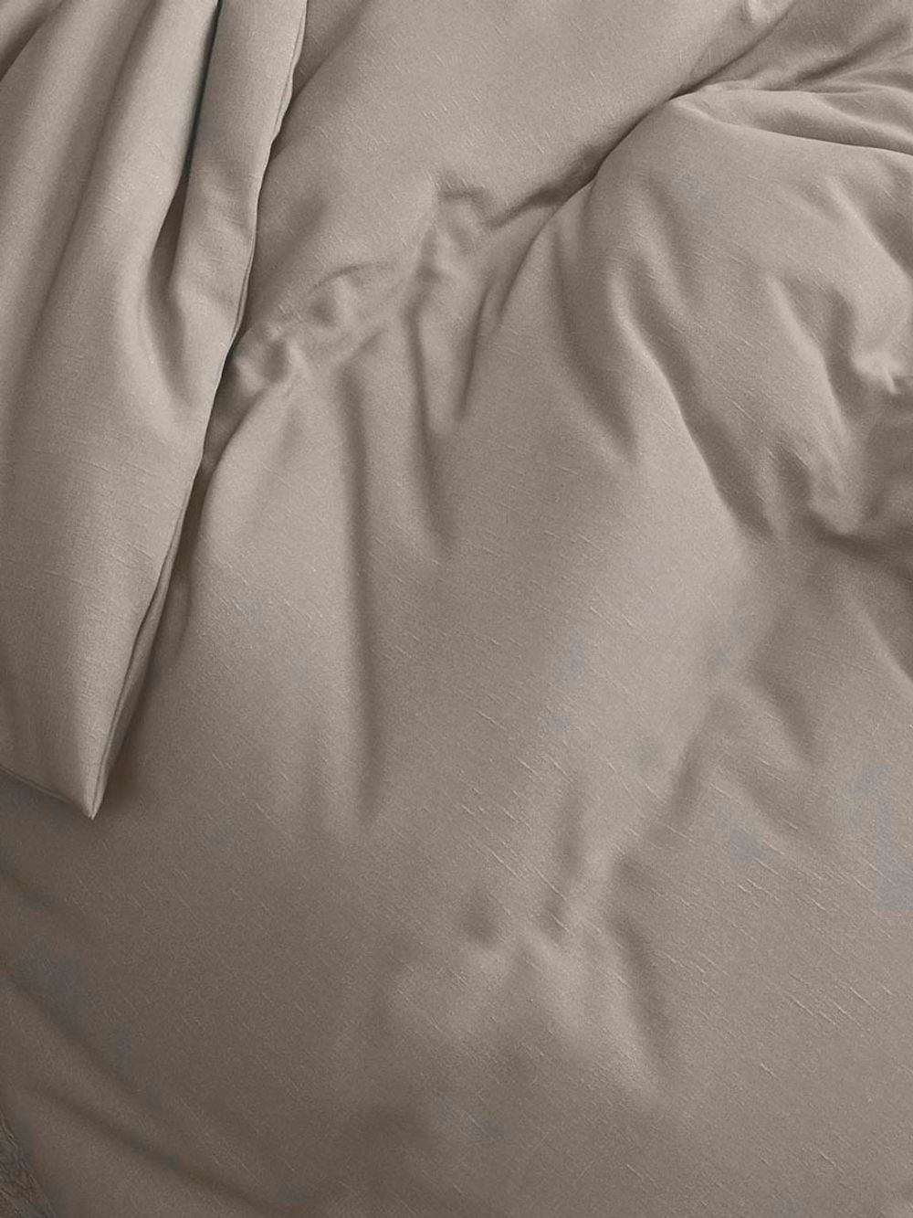 Наволочка комплект 2шт Полисатин Simple House "Теплый серый" 70x70 см