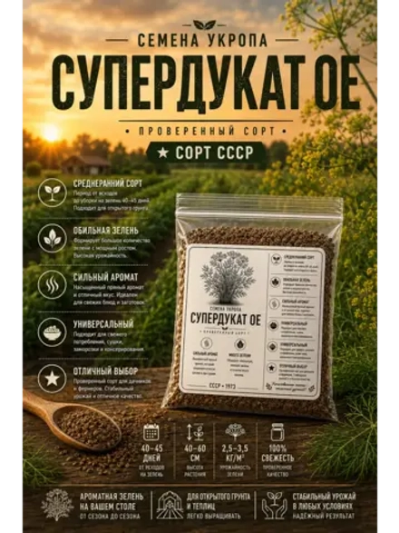 Семена укропа для дачи и огорода