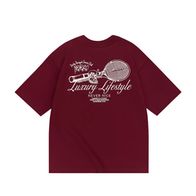 Футболка HAIDED DUSTY RACQUET HW, темно-бордовый