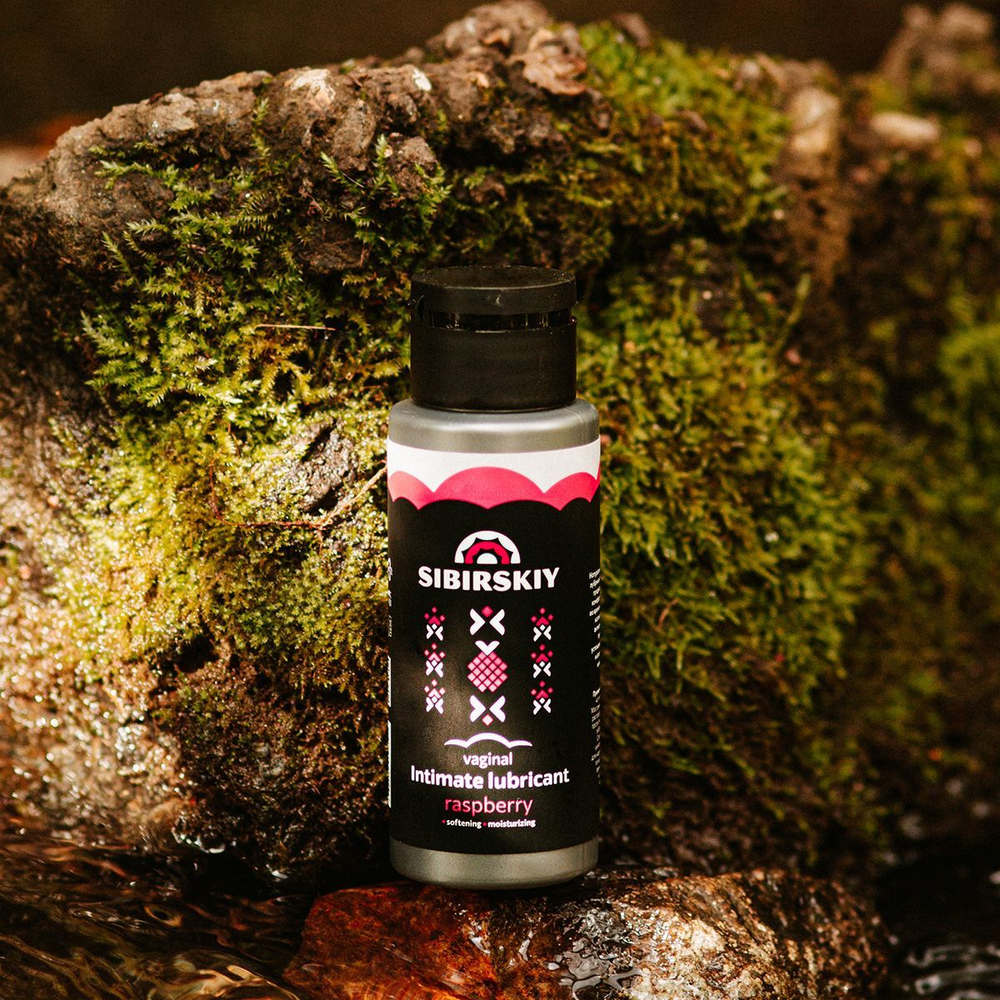 Интимный лубрикант на водной основе SIBIRSKIY с ароматом лесной малины - 100 мл.