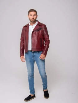Косуха мужская  кожаная,  куртка мужская
