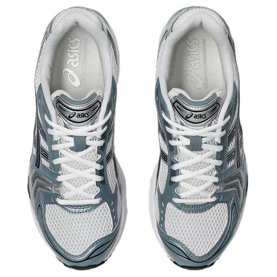 Asics Гель Kayano 14 Беговые кроссовки Низкие Бело-серые Унисекс