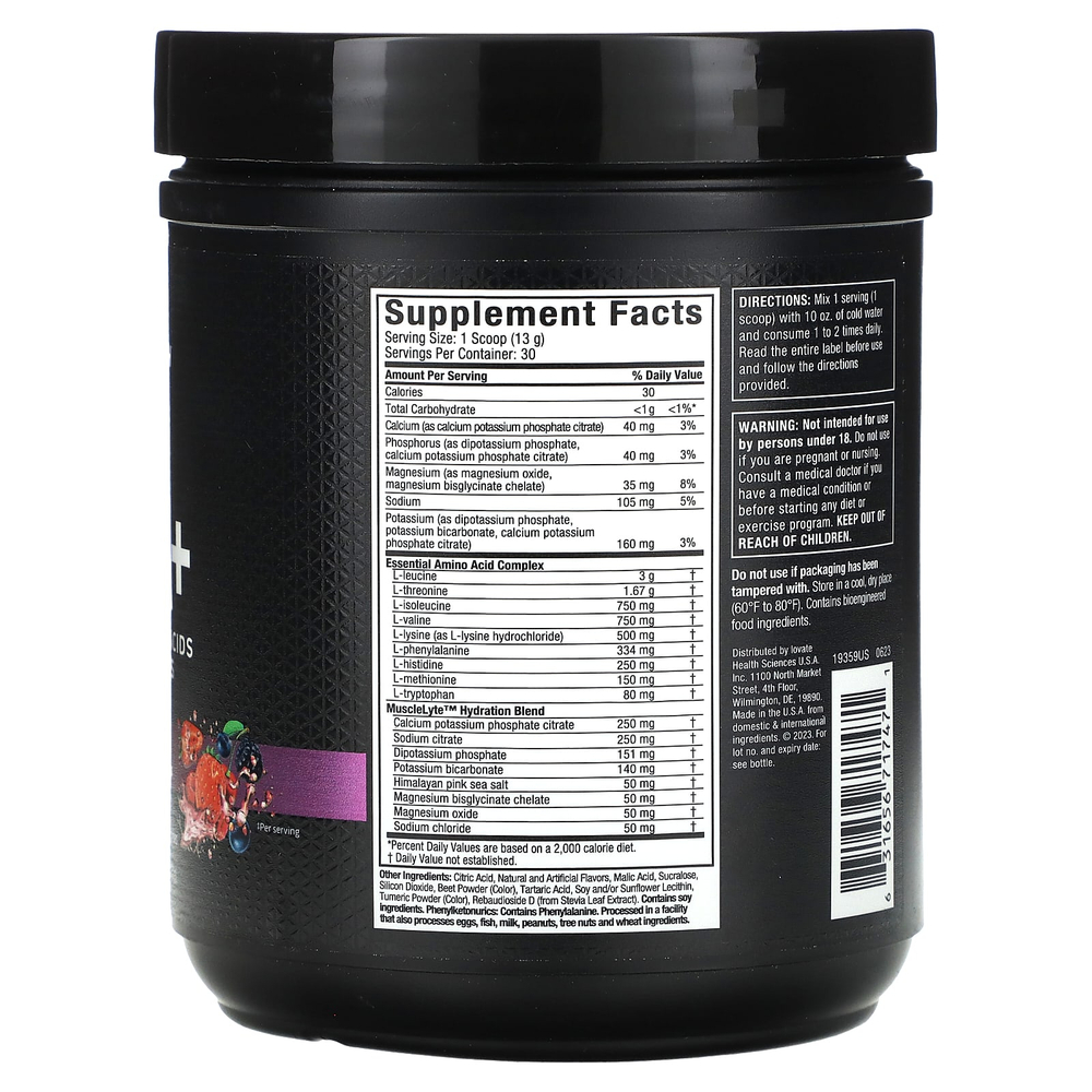 MuscleTech, Platinum, 100% EAA+, фруктовый пунш, 393 г (13,86 унции)