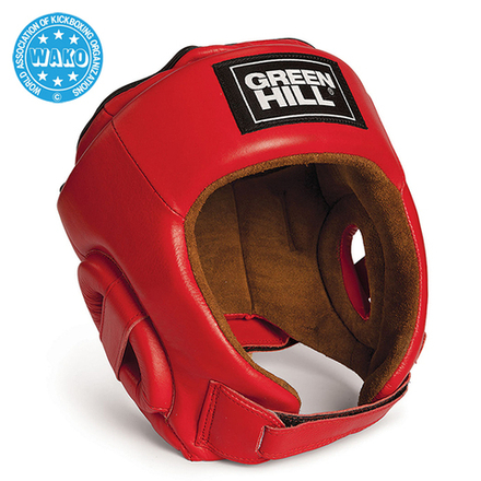 HGB-4016w Кикбоксерский шлем BEST WAKO Approved красный