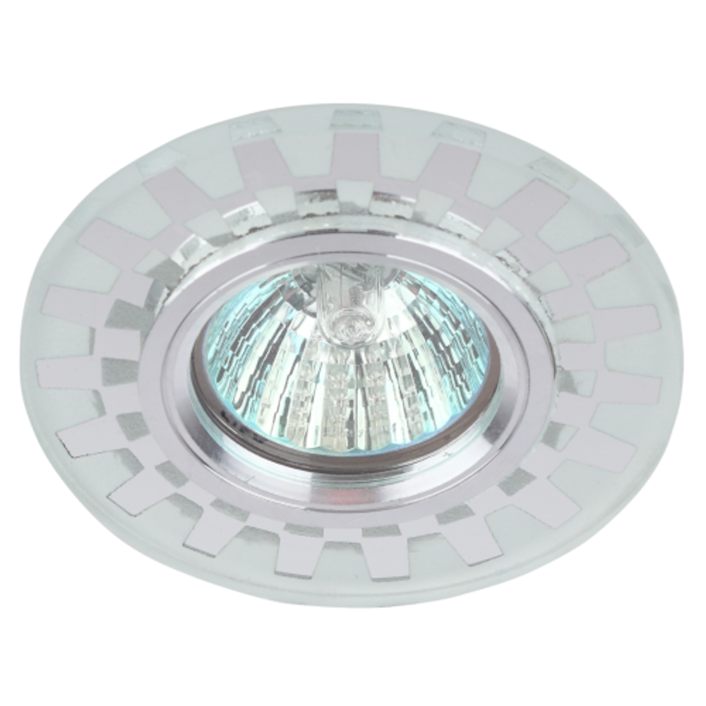 DK LD47 SL /1 Светильник ЭРА декор cо светодиодной подсветкой MR16, зеркальный | Встраиваемые LED светильники