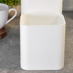 Подставка для ножей и столовых приборов, бело-черный