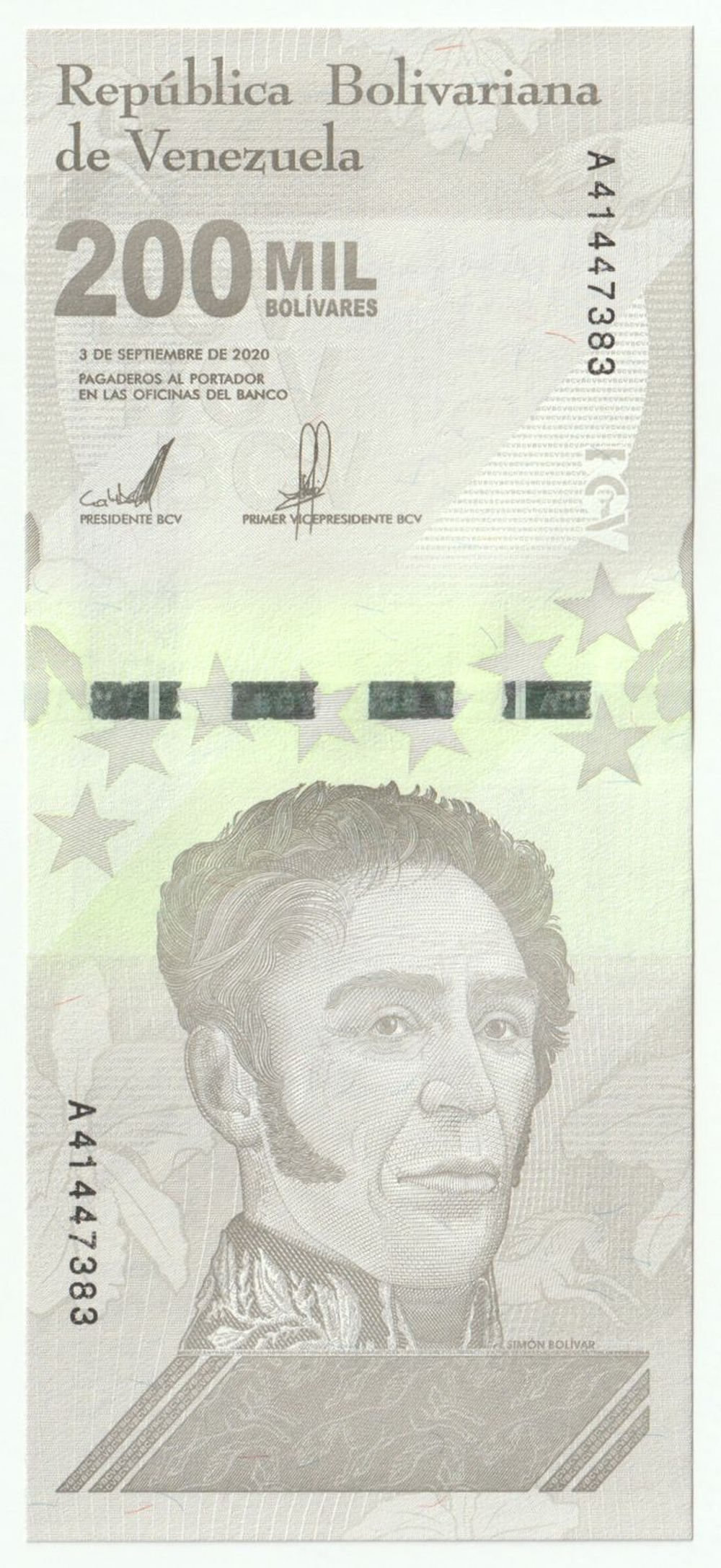 Venezuela, 200 000 Bolívares, 2020, UNC