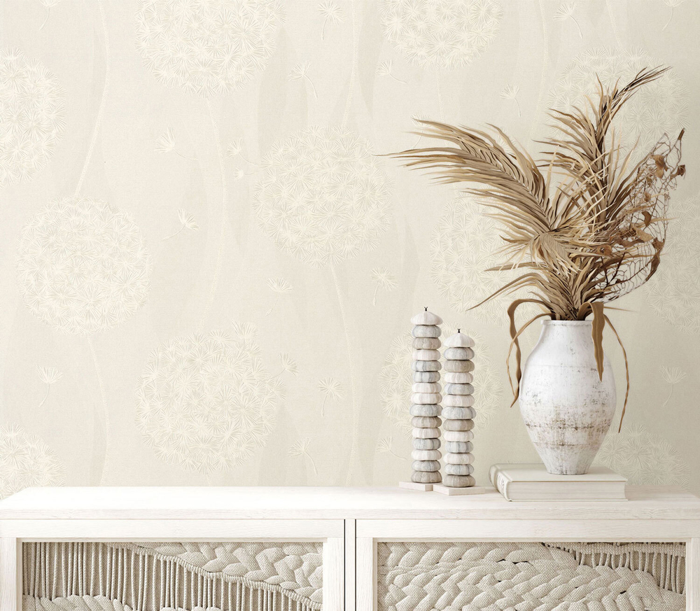 7195-00 Обои Euro Decor BREEZE 1,06х10,05м/ Винил горячего тиснения на флизелине / раппорт 64см