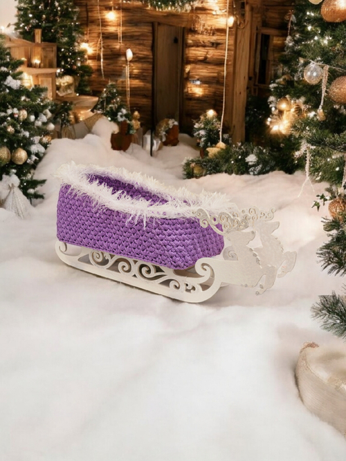 Сани Деда Мороза под ёлку, новогодний декор