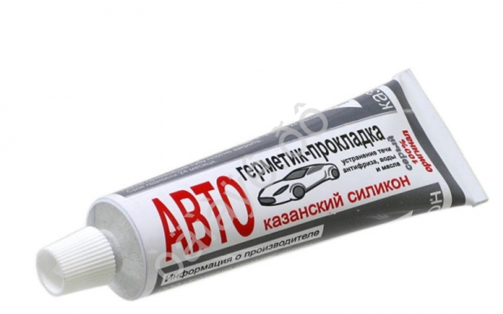 Герметик-прокладка АВТОсил (г.Казань) термостойкий силиконовый  60гр Серый 11225-60