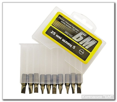 Биты 7х25 мм 10 шт БМ