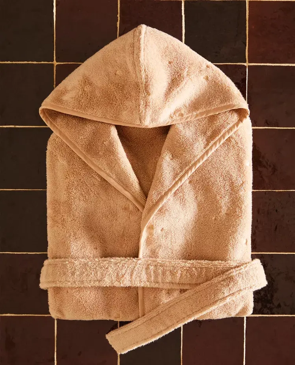 ZARA HOME ДЕТСКИЙ ХАЛАТ СО ЗВЕЗДАМИ И СЕРДЕЧКАМИ, РОЗОВЫЙ