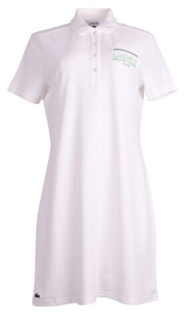 Теннисное платье Lacoste Roland Garros Club Dress - белый
