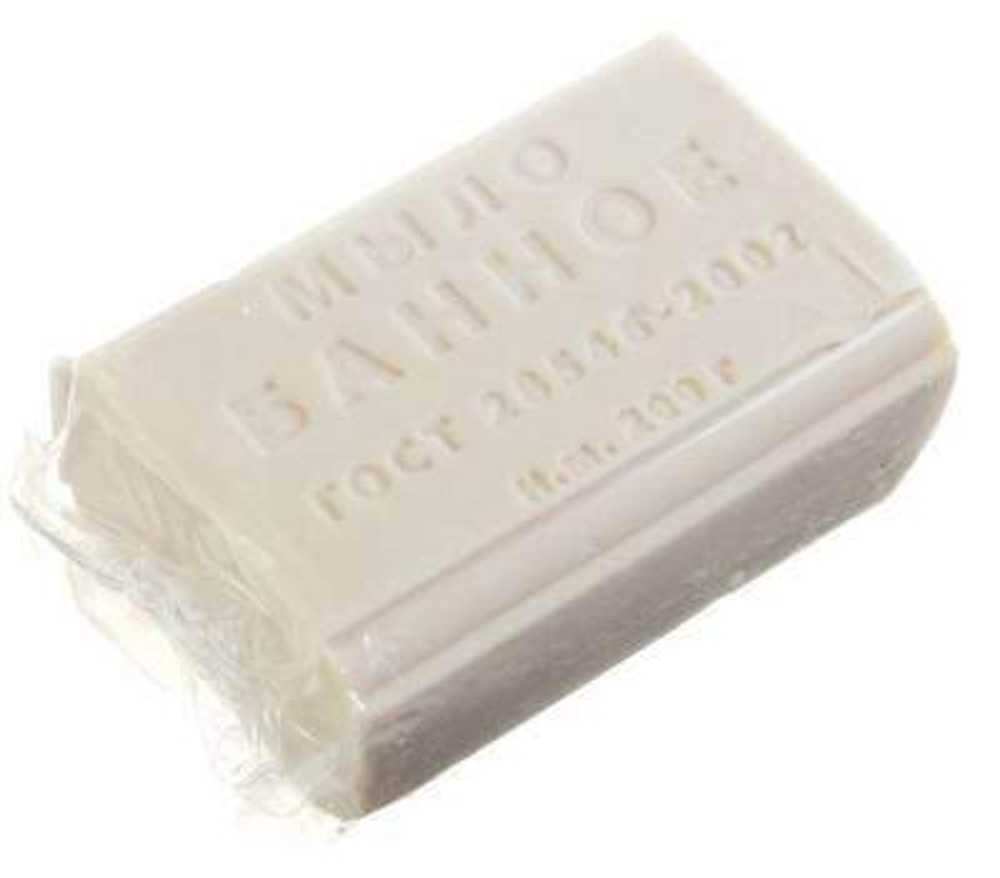 Мыло туалетное Банное, резаное, 200 г, в пленке