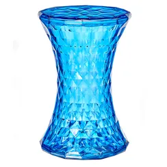 Столик-табурет Rock прозрачный синий